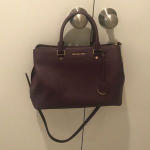 Michael Kors Savannah Large Satchel in Plum
